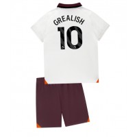 Manchester City Jack Grealish #10 Replika babykläder Bortaställ Barn 2023-24 Kortärmad (+ korta byxor)